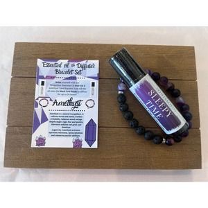 Sleepy Time Oil Roller+ Lava Beaded Bracelet Set
